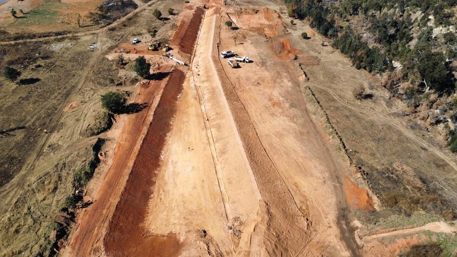 Earthworks and attenuation pond project