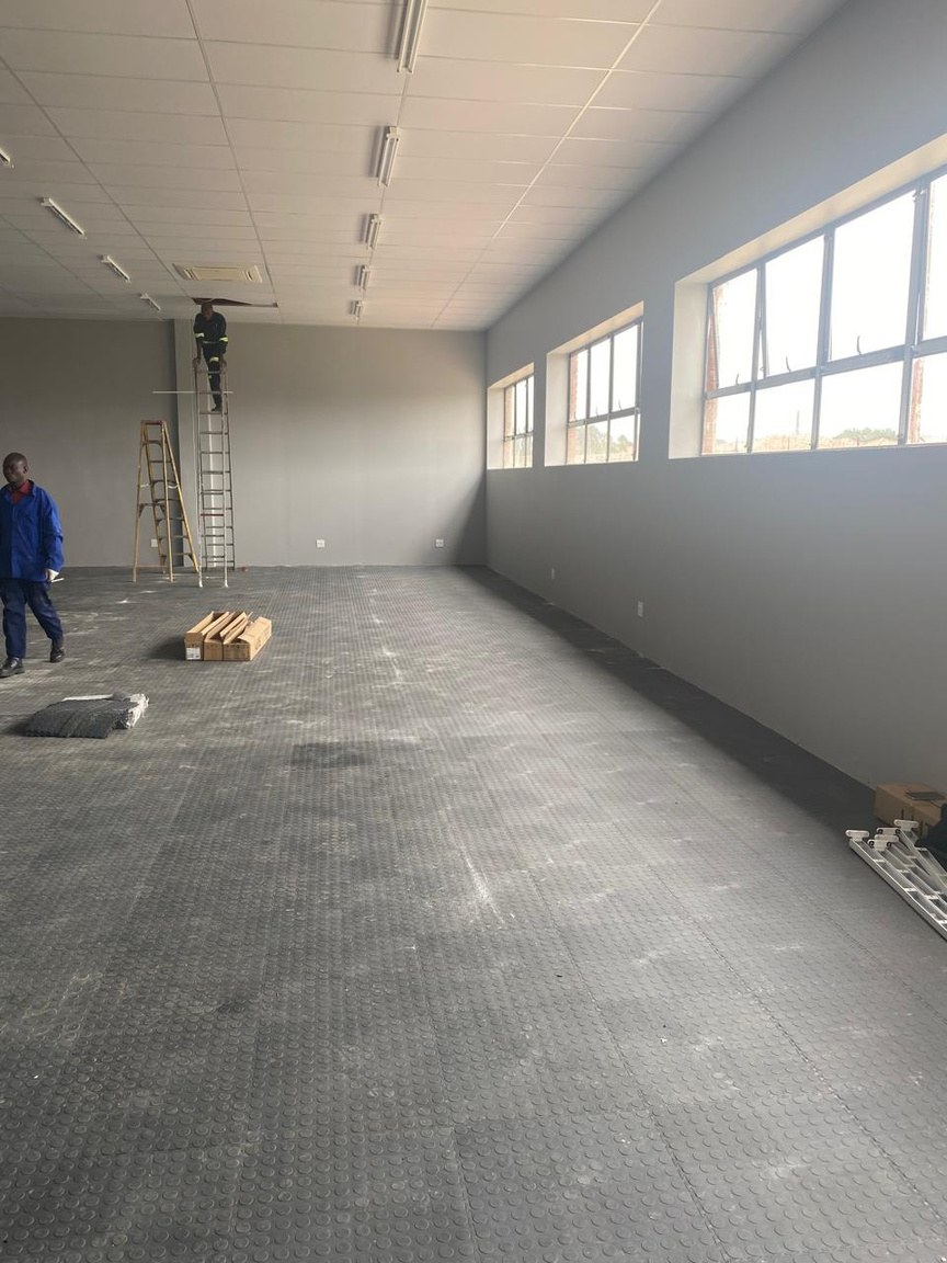 Building interior during refurbishment