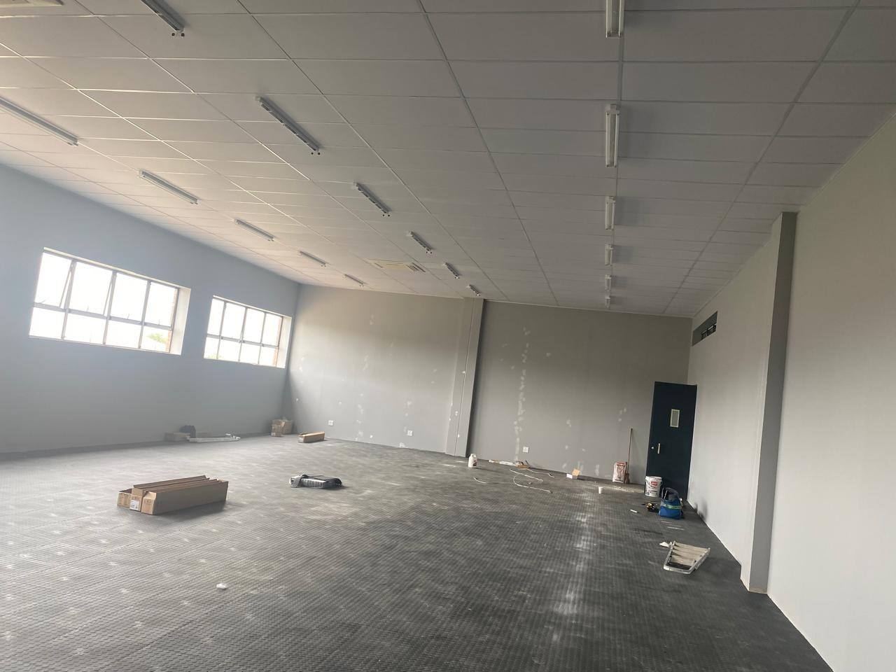 Interior refurbishment with suspended ceiling
